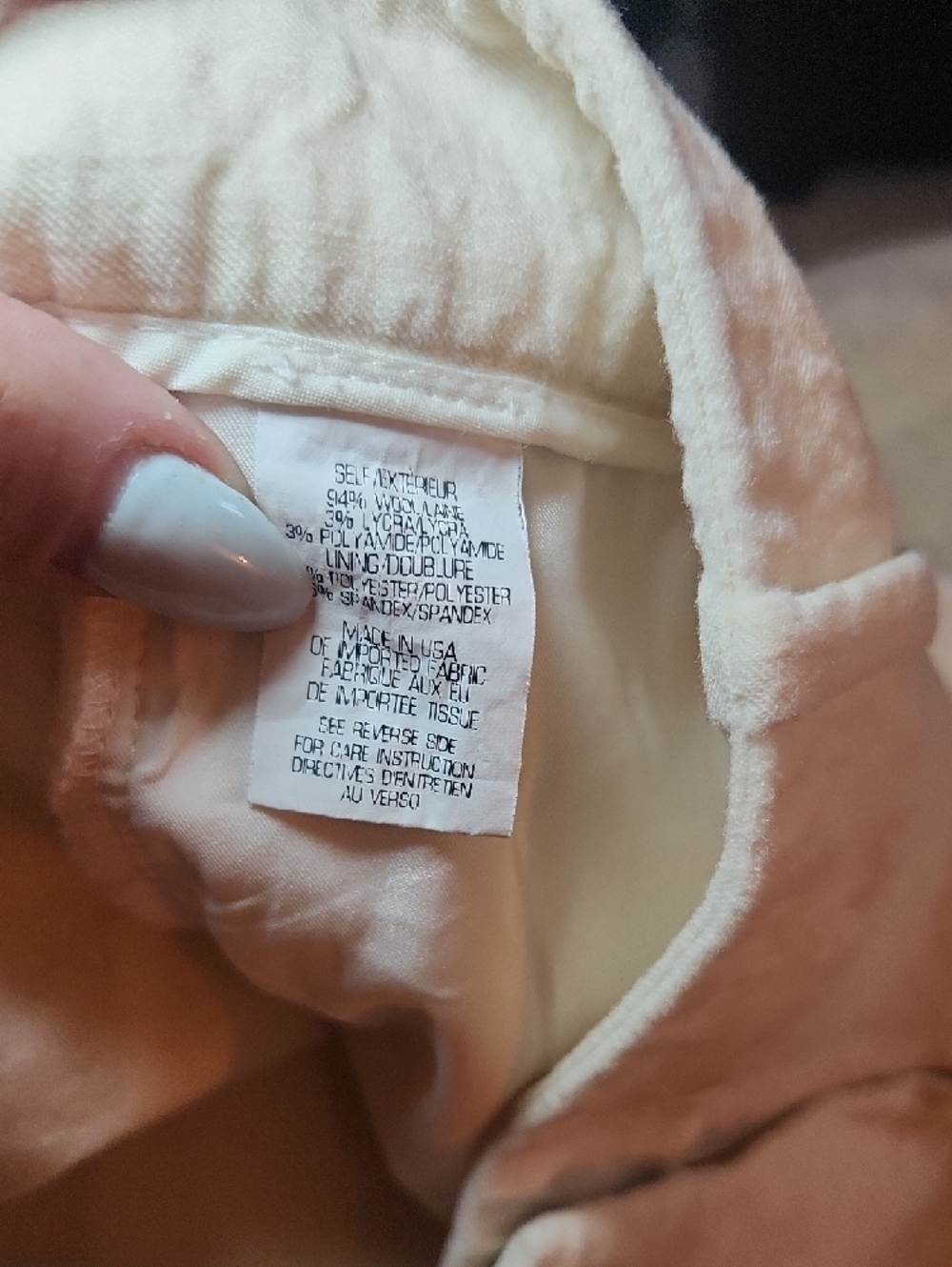 Theory Soft Cream Ivory Wool Flair Pants Size 2 - Picture 10 of 10